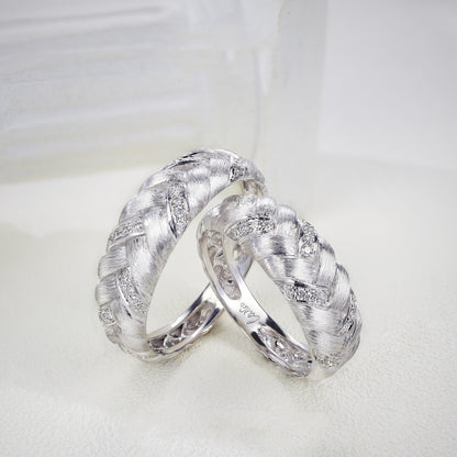 Diamond Brushed Ring