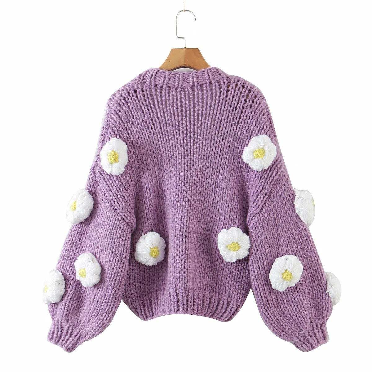 Daisy Crocheted Cardigan