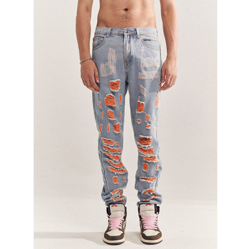 Destruction Beggar Style Jeans