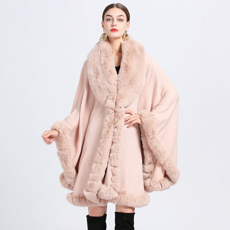 Fur Collar Cape