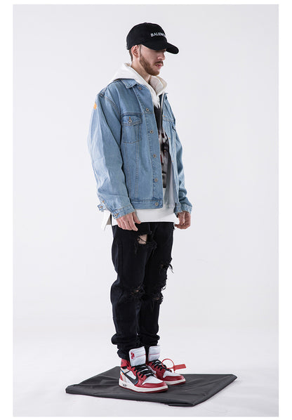 Saintess Oil Painting Denim Jacket