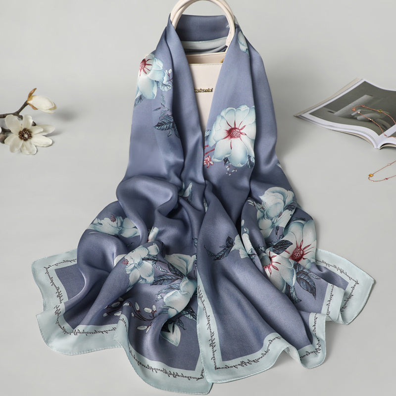 Spring Autumn And Winter All-match Thin Long Silk Scarf