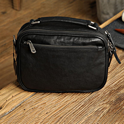 Leather Multi Compartment Shoulder Bag