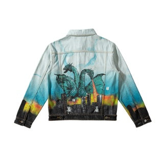 Spitfire three-headed dragon denim jacket