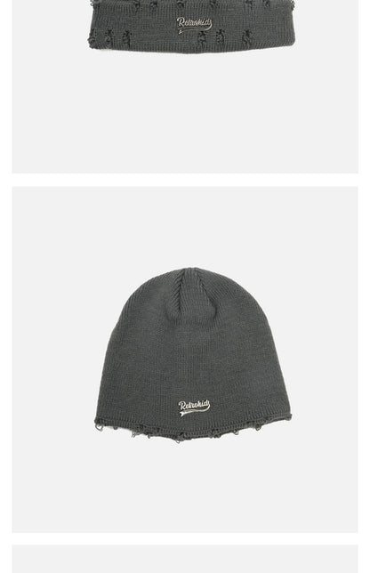 Ripped Woolen Cap