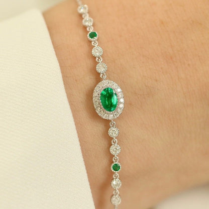 Natural Emerald Bracelet