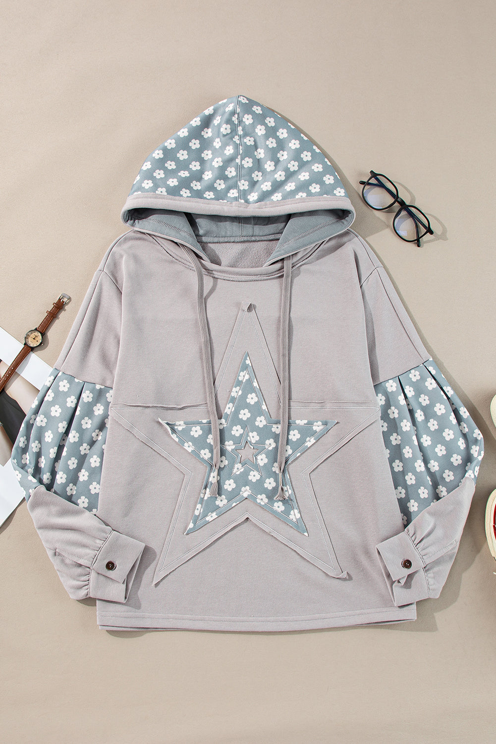 Patchwork Star Hoodie