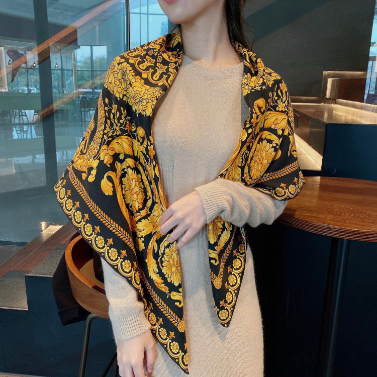 Golden Swallowtail  Silk Scarf