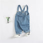 baby denim suspenders