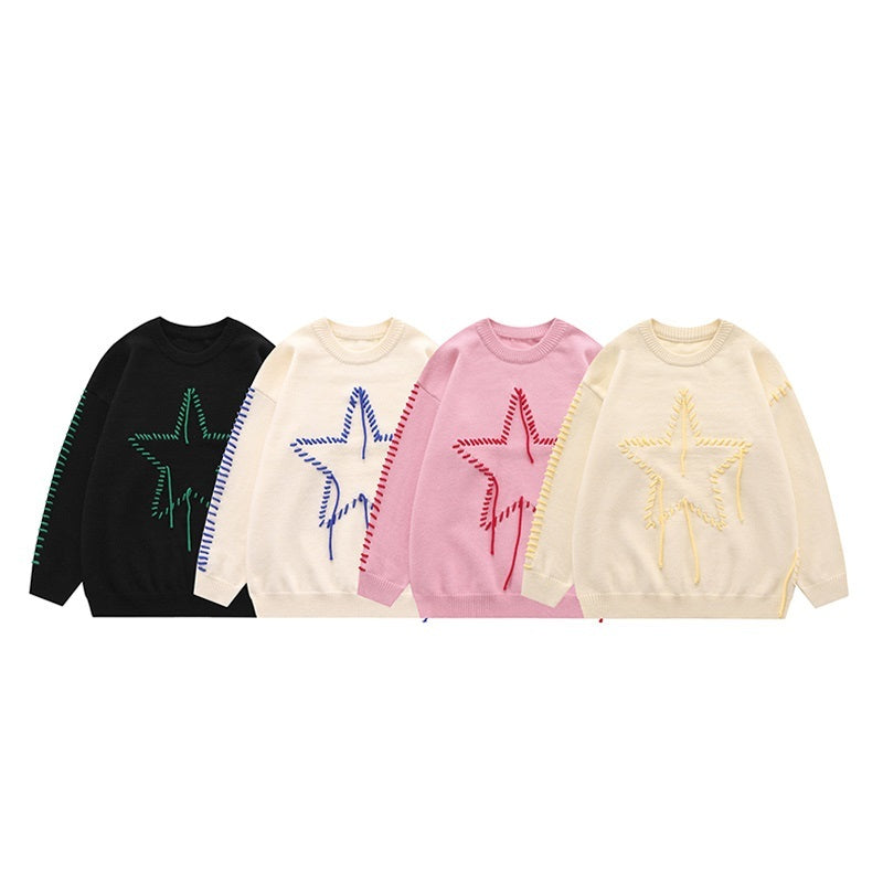 Star Design Knitted Sweater