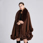 Fur Collar Cape