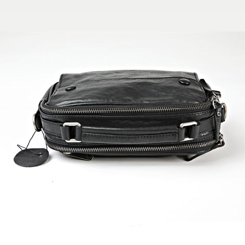 Leather Multi Compartment Shoulder Bag