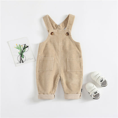 baby denim suspenders