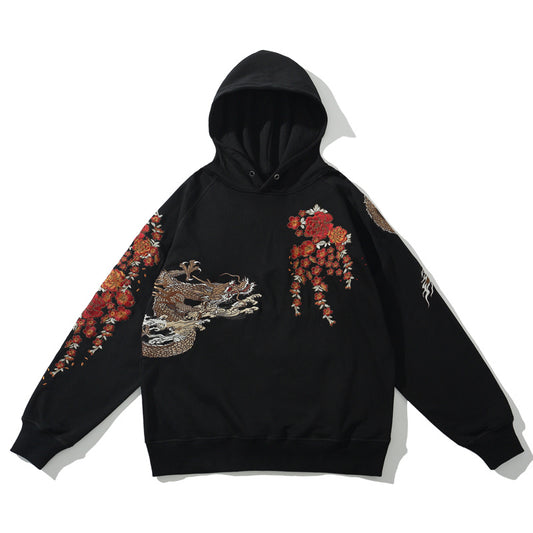 Embroidered Dragon Hoodie