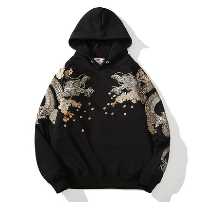 Ssangyong embroidery men's hooded sweatshirt