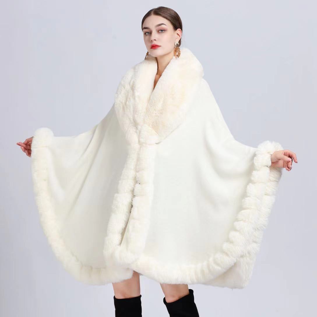 Fur Collar Cape