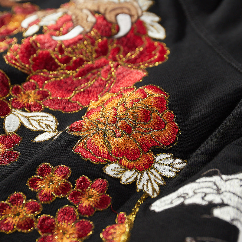 Embroidered Dragon Hoodie