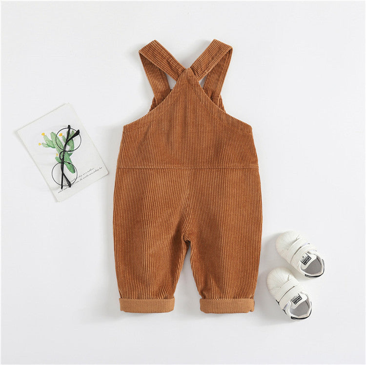 baby denim suspenders