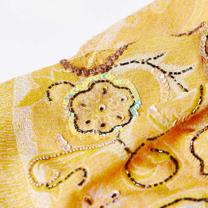 Embroidery Boiled Wool Scarf