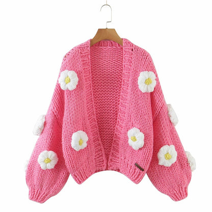 Daisy Crocheted Cardigan