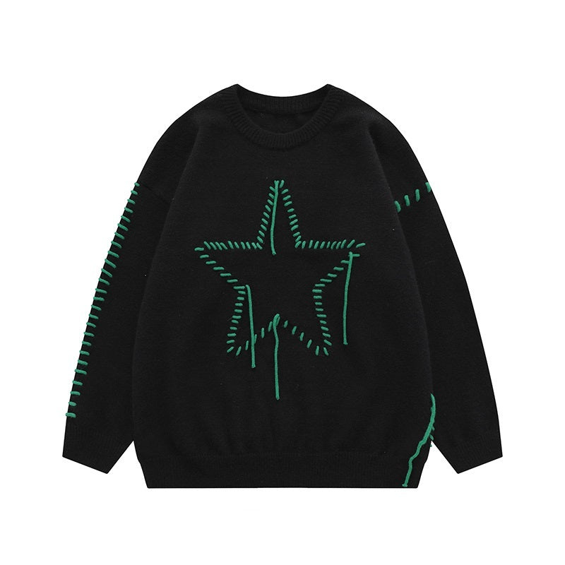 Star Design Knitted Sweater