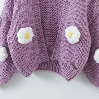 Daisy Crocheted Cardigan