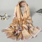 Spring Autumn And Winter All-match Thin Long Silk Scarf