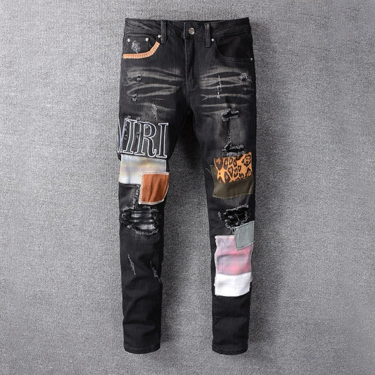 Patch Work Embroidered Jeans