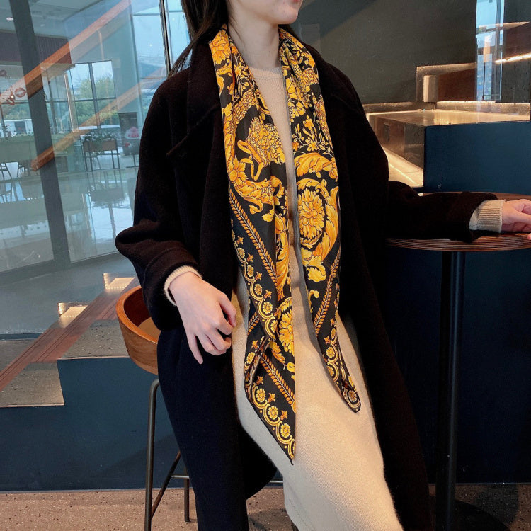 Golden Swallowtail  Silk Scarf