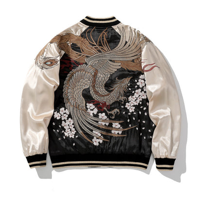 Suzaku Embroidered Jacket Men's And Women's Coat Yokobe