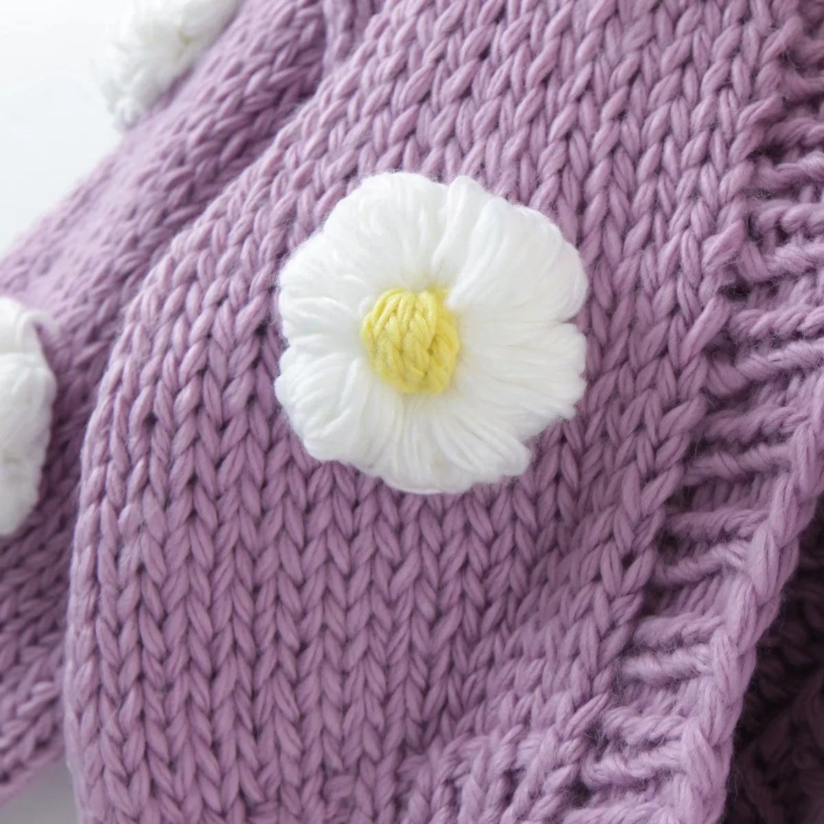 Daisy Crocheted Cardigan