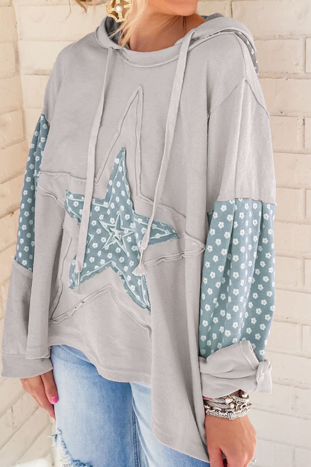 Patchwork Star Hoodie