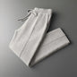 Thickened Casual Sports Outerwear Wool Straight-leg Pants