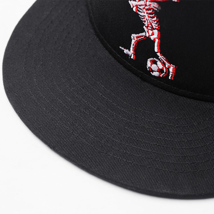 Embroidered dabbing skelly Hat