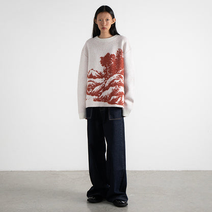 Landscape Pattern Sweater