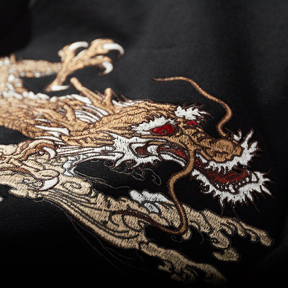 Embroidered Dragon Hoodie