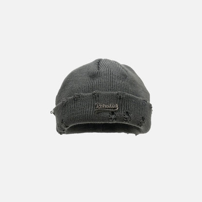 Ripped Woolen Cap