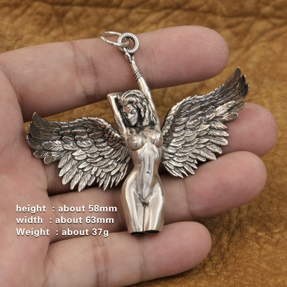 Sterling Silver Belle Angel Pendant Angel Halo