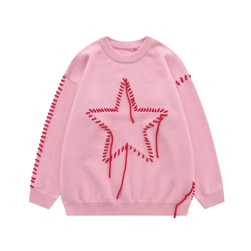 Star Design Knitted Sweater