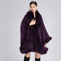 Fur Collar Cape