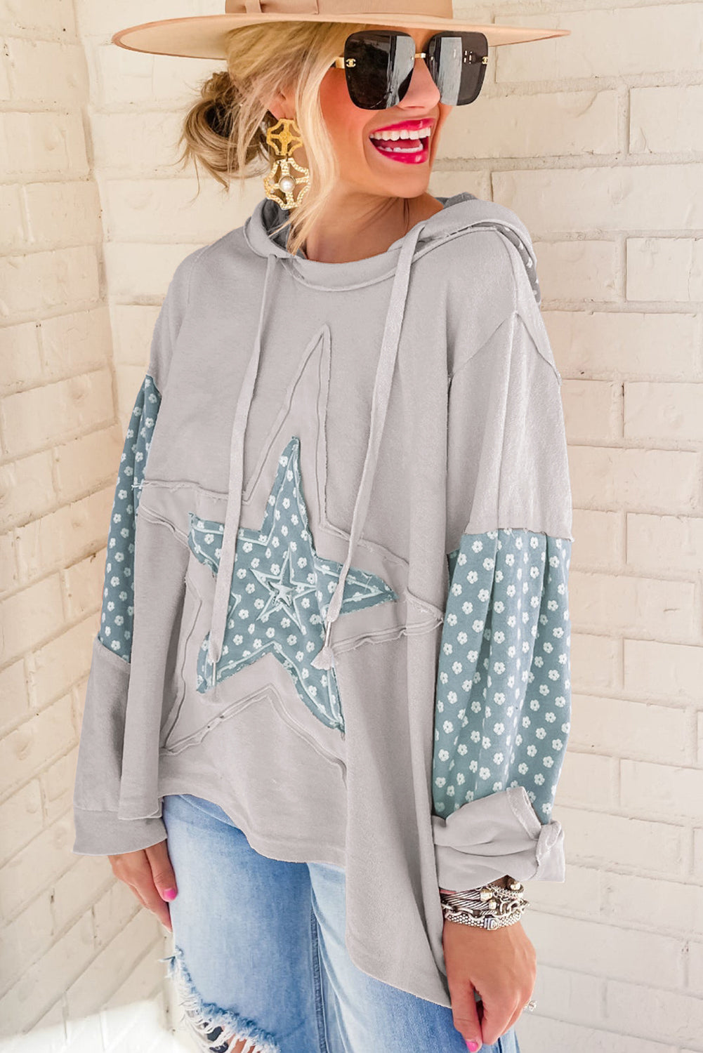 Patchwork Star Hoodie